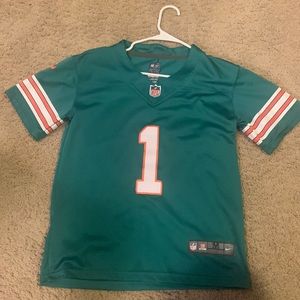 Youth medium Tua Tagovailoa Throw Jersey-teal